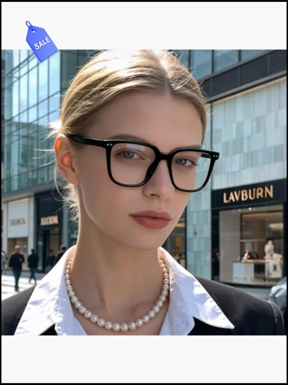 Oversized Square Blue Light Blocking Glasses for Women Men Anti Glare Computer